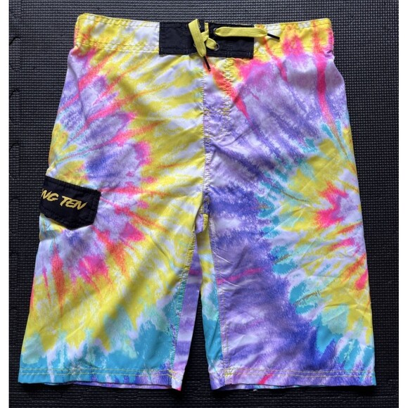 Hang Ten Boys Swim Trunks Large 14/16 Tie Die - Picture 1 of 5